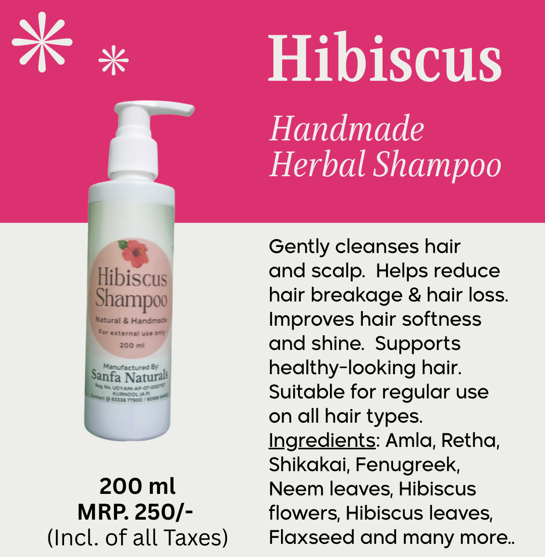 Hibiscus herbal shampoo