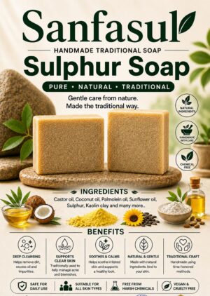 Sulphur handmade soap